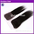 Golden Hair Brazilian Virgin Straight Clip In Top Closure